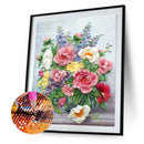 5D DIY Full Drill Diamond Painting Flowers Cross Stitch Craft Kit Home Wall A