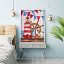 Diamond Painting Kit lighthouse Full Round Rhinestone Wall