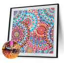 30x30cm 5D DIY Partial Special Shaped Drill Diamond Painting Datura Abstract Art