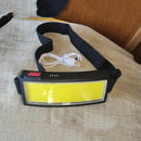 COB LED Headlamp Professional Floodlight Lightweight USB Rechargeable Camp Headl