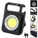 LED Keychain Flashlight USB 500 Lumen Outdoor Camping Working Light (Red)