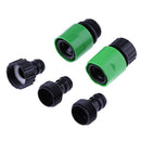 5pcs Hose Pipe Fits Set Fast Green Water Plug Adapter Garden Ra