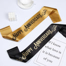 Ribbon Shoulder Strap Satin Sash Happy Anniversary Anniversary Celebration