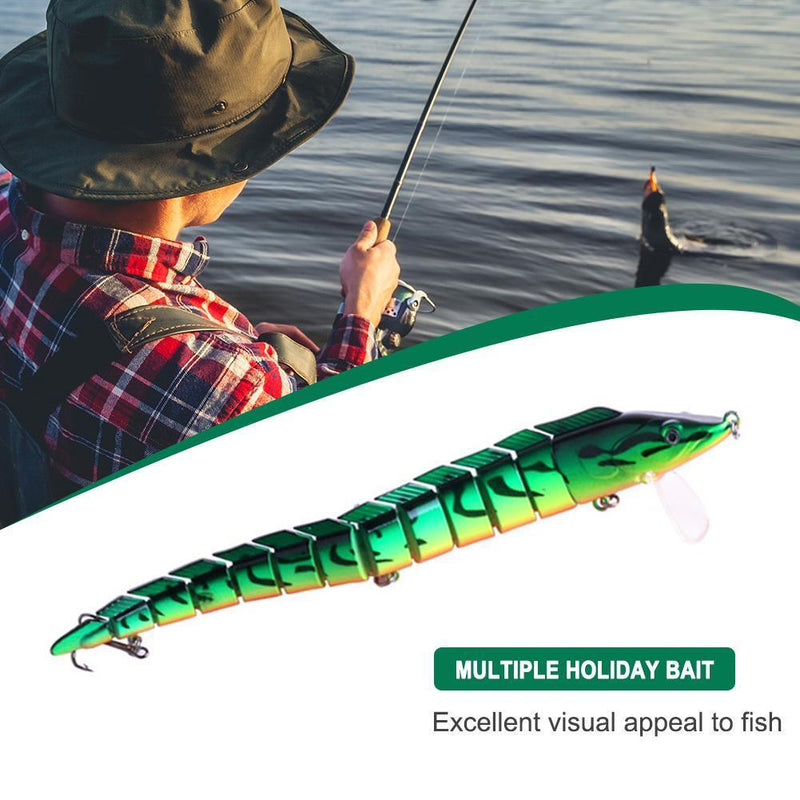 23cm 46g Simulation Fishing Lures Artificial Wobbler 13 Segments Bait (A)