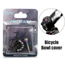 MTB Bike Headset Cover w/ Screw Bicycle Fork Tube Stem Cap Covers (Black) Newly