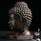 Decoration Sakyamuni Head Redwood Crafts Buddha Statue Tathagata Sculpture