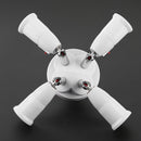 E27 Splitter 4 Heads Lamp Base Adjustable LED Light Holder Adapter Socket Newly