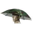 5pc Fishing Caps Head Umbrella Hat Anti-Rain Fishing Anti-Sun Cap Hat(Camo)
