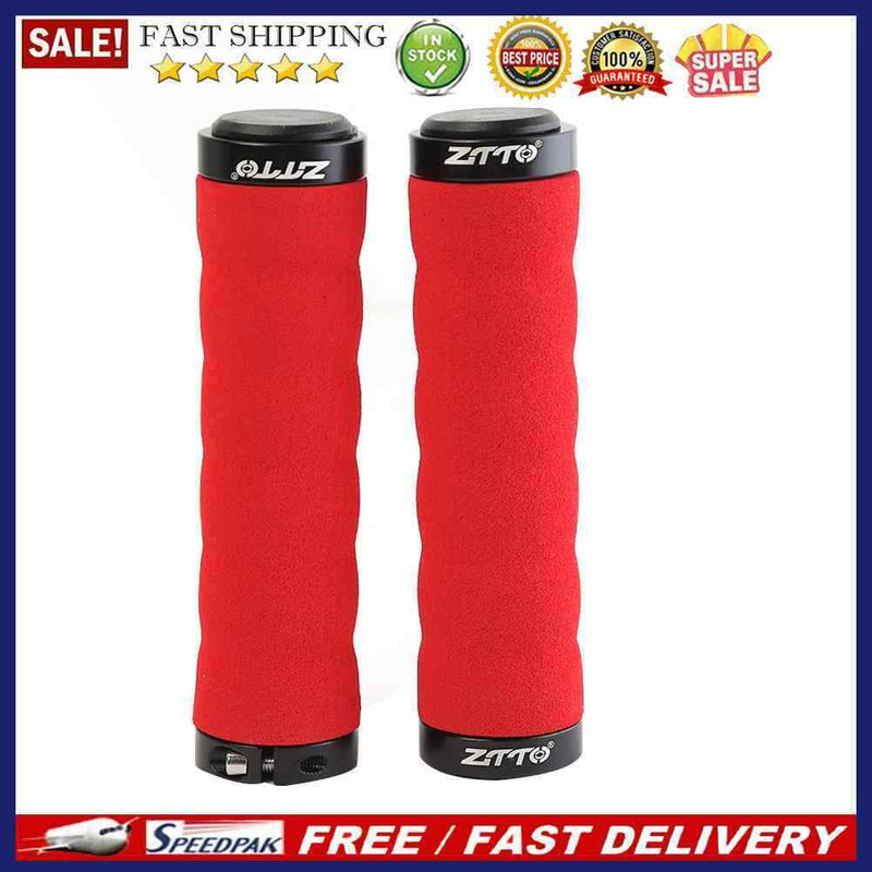 ZTTO 2x Bike Handlebar Grip MTB Non-slip Lockable Sponge Cover Cycling Equi