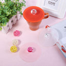 5pcs Lace Anti-dust Leakproof Diamond Silicone Cup Lid Seal Cover