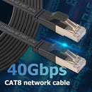 40Gbps Cat8 Ethernet Cable SFTP RJ45 LAN Patch Cord for Router Modem (7.6m)