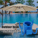 Beach Sunshade Umbrella Hooks Outdoor Travel Four-leg Plastic Hook (Blue) Newly