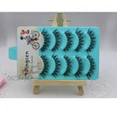 Makeup Cross Long Thick False Eyelashes Black Handmade Eye Lashes Extension