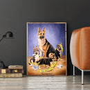 5D DIY Full Round Drill Diamond Painting Dog Cross Stitch Embroidery Mosaic K