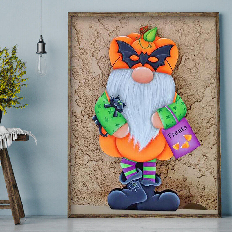 30x40cm 5D DIY Full Round Drill Diamond Painting Gingerbread Goblin Art Decor