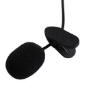 3.5mm Handsfree Microphones Lavalier Mic Clip On Lapel For Phone PC Recording