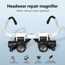 Jewelers Head Headband Magnifier LED Illuminated Visor NICE Loupe Glasses Z0M7