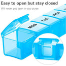 7 Grids Portable Travel Weekly Medicine Box PP Pill Case Tablet Storage Holder