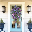 Rustic Spring Wreath Flower Farmhouse Garland Front Door Swag Wall Hanging Decor