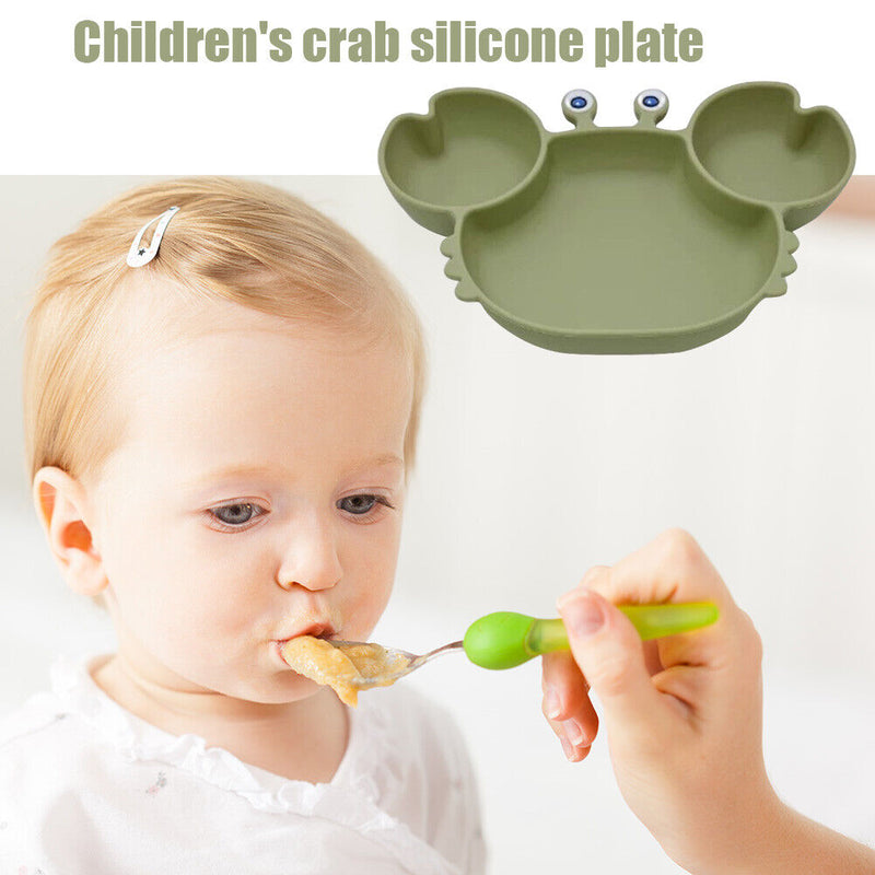#A Cartoon Children Baby Dishes Non-slip Dining Plate for Kindergartens Nurserie