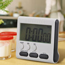 2Pcs Magnetic Large LCD Digital Kitchen Timer Alarm Count Up Down Clock