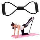 Yoga Resistance Exercise Bands 8 Shaped Muscle Training Pull Tension Rope  Newly