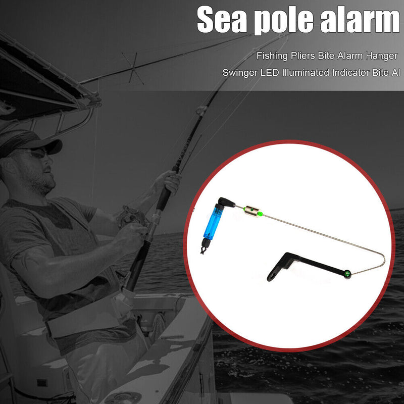 Fishing Wobbler Chain Hanger LED Fishing Bite Alarm Indicator Night Fish Tack