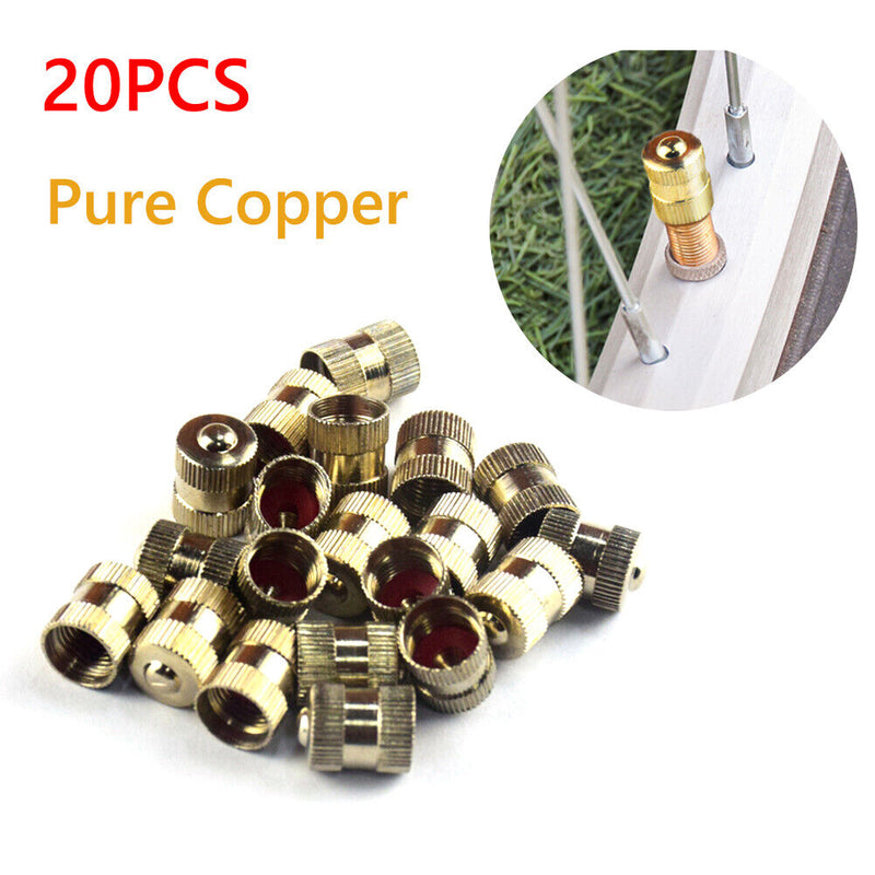 20pcs Copper Car Tire Valve Stem Caps Tyre Valve Dustproof Caps for Automob