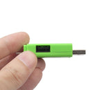 Micro USB TF Card Reader OTG Adapter USB2.0 Hub Connector for PC (Green)