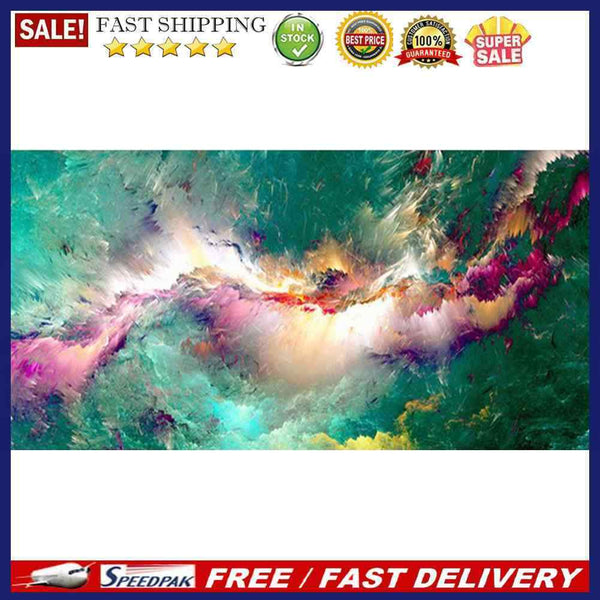 Colorful Cloud Oil Paint by Numbers Hand Painted Frameless Picture Home Orn