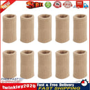 10pcs Finger Sleeves Support Brace Elastic Thumb Knuckle Protector (Camel) Newly