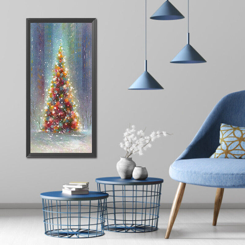 5D Diamond DIY Christmas tree Full Round Drill Rhinestone Kit