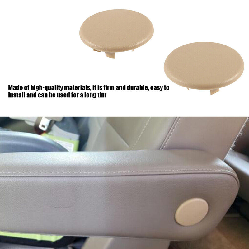 2x Car Rear Armrest Cover Cap Seat Handle Trim for Chevrolet Tahoe (Beige) Newly