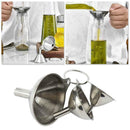 3 In 1 Portable Steel Mini Metal Funnel Set Kitchen B9F1 I2Q9 N L0S8
