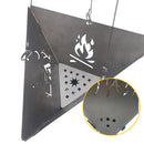 Stainless Steel Camping Picnic Burning Stoves Campfire Hanging Triangle Sto