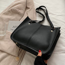 Fashion Nylon Pure Color Shopping Bags Handbag Women Large Capacity Shoulder Bag