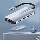 Adapter Type-c 4K HDMI PD Charging Docking Station Dual USB C Hub For Laptop PC
