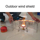 9 Plate Camping Gas Stove Windshield Outdoor Foldable Picnic Stove Wind Scr