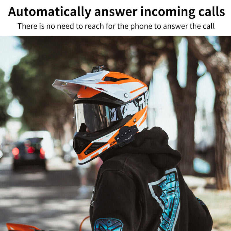 Motorcycle Helmet Headset Bluetooth-compatible 5.0 Handsfree Call Earphones