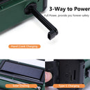 #A Solar Powered Radio Receiver SOS Alarm Hand Crank Radio Reading Lamp for Camp