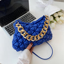 Fashion Pleated Quilted Purses Women Handbags Chain Shoulder Crossbody Handbag
