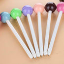 Cute Novelty Candy Color Lollipops Gel Black Ink Pen Supplies Office School T0J8