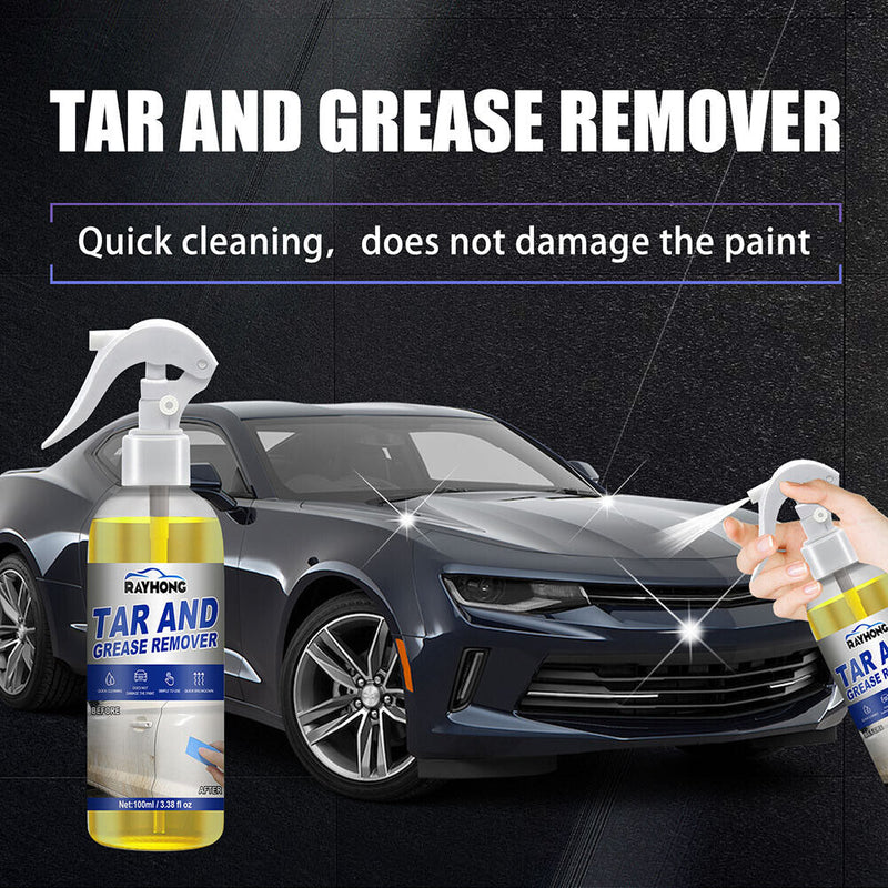 100ml Car Oil Tar Grease Cleaner Solvent Based Formula Exterior Cleaning Spray