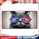 Cat with Sunglasses Metal Plate Tin Sign Plaque for Bar Pub Club Cafe Craft