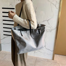 Fashion Big Capacity Shoulder Bag Nylon Handbag Female Solid Color Shopping Tote