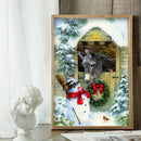 5D DIY Diamond Painting Christmas Horse Full Round Drill Mosaic Art Picture K