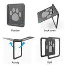 Pet Dog Lockable Screen Door with Magnetic Dog Cats Enter Sliding Gate Supplies