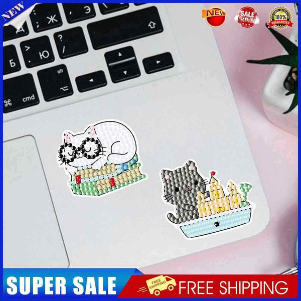 #A 2pcs Mosaic Stickers Handmade Creative Exquisite Greeting Card for Home Ornam