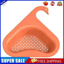 Sink Strainer Basket Triangular Hanging Filter Sink Storage Shelf (Orange)