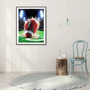 5D DIY Diamond Painting Kits Rugby Full Round Drill Wall Decor Art Crafts
